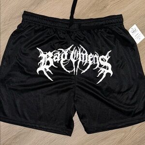 Black Bad Omens Athletic Shorts